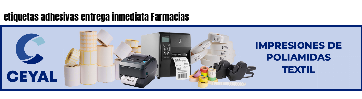 etiquetas adhesivas entrega inmediata Farmacias