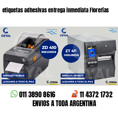 etiquetas adhesivas entrega inmediata Florerías