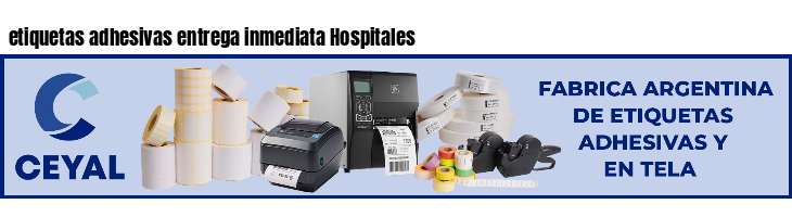 etiquetas adhesivas entrega inmediata Hospitales