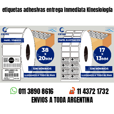 etiquetas adhesivas entrega inmediata Kinesiología