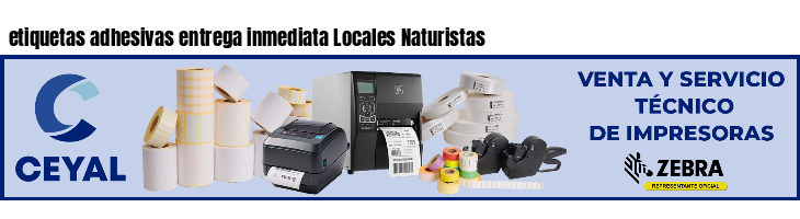 etiquetas adhesivas entrega inmediata Locales Naturistas