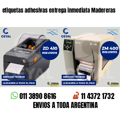 etiquetas adhesivas entrega inmediata Madereras