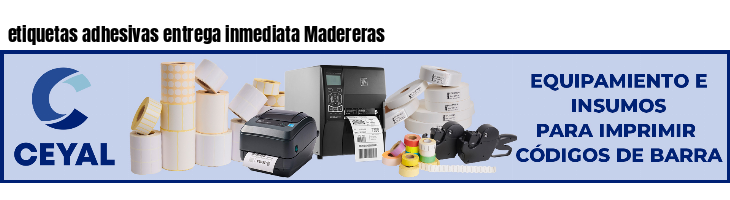 etiquetas adhesivas entrega inmediata Madereras