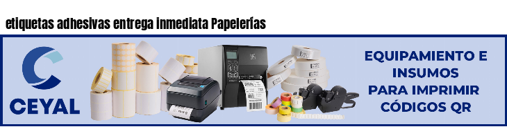 etiquetas adhesivas entrega inmediata Papelerías