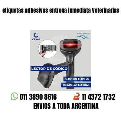 etiquetas adhesivas entrega inmediata Veterinarias