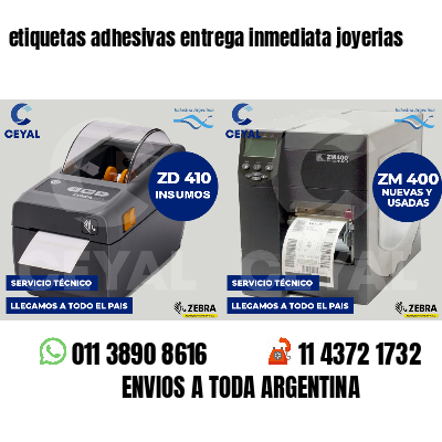 etiquetas adhesivas entrega inmediata joyerias