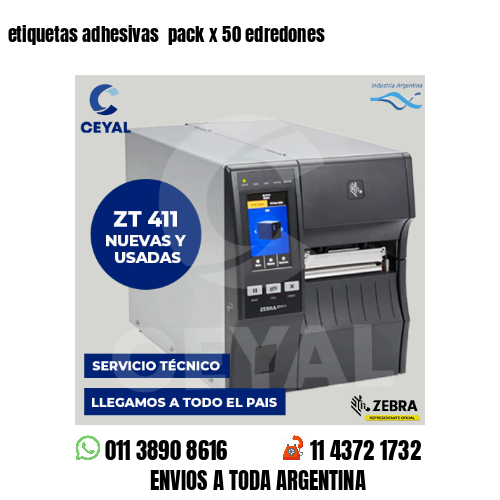 etiquetas adhesivas  pack x 50 edredones