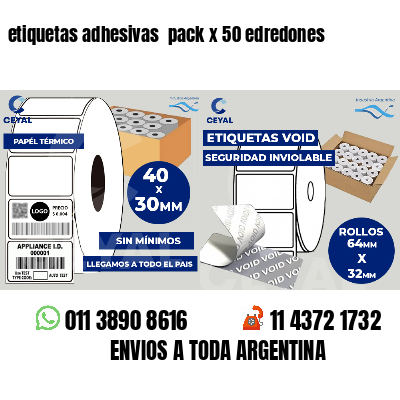 etiquetas adhesivas  pack x 50 edredones