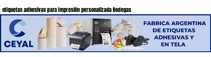 etiquetas adhesivas para impresión personalizada Bodegas