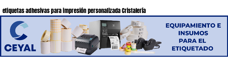 etiquetas adhesivas para impresión personalizada Cristalería