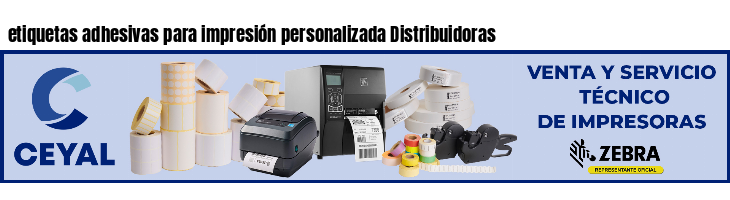 etiquetas adhesivas para impresión personalizada Distribuidoras