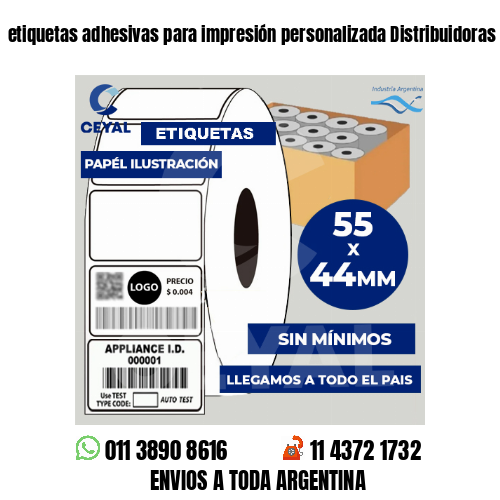 etiquetas adhesivas para impresión personalizada Distribuidoras de bebidas