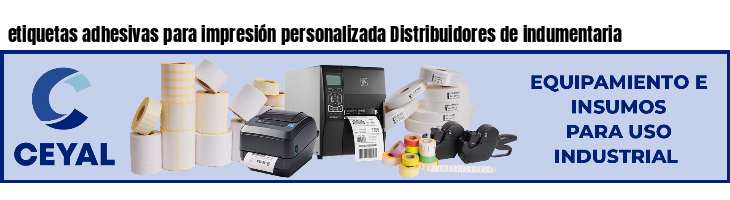 etiquetas adhesivas para impresión personalizada Distribuidores de indumentaria