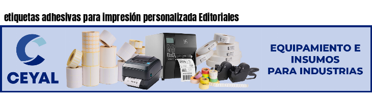 etiquetas adhesivas para impresión personalizada Editoriales