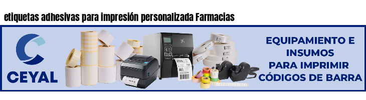 etiquetas adhesivas para impresión personalizada Farmacias