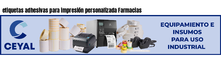 etiquetas adhesivas para impresión personalizada Farmacias