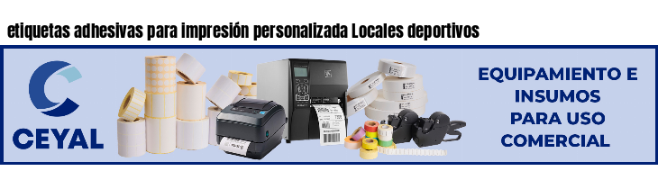 etiquetas adhesivas para impresión personalizada Locales deportivos