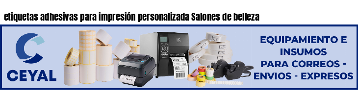 etiquetas adhesivas para impresión personalizada Salones de belleza