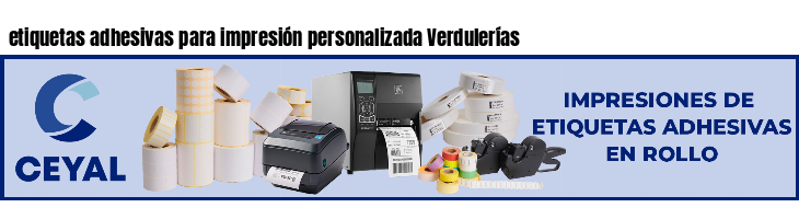 etiquetas adhesivas para impresión personalizada Verdulerías