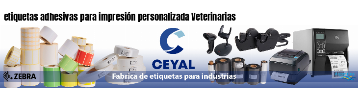 etiquetas adhesivas para impresión personalizada Veterinarias