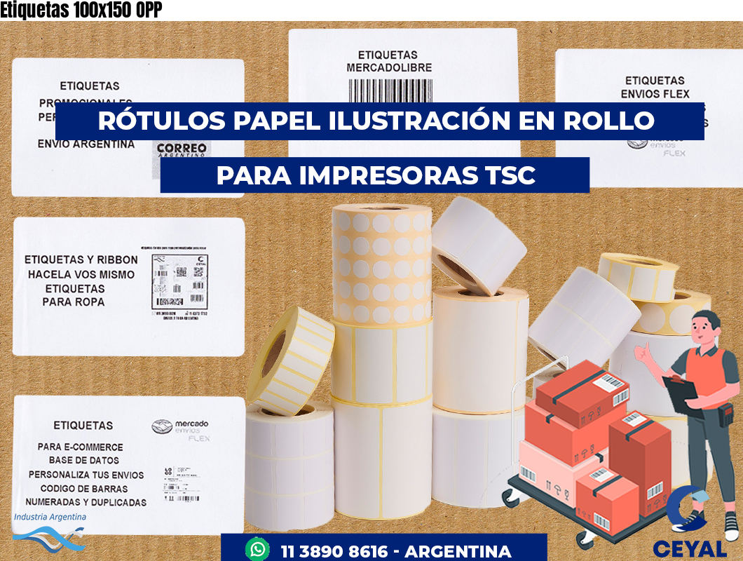 Etiquetas 100x150 OPP