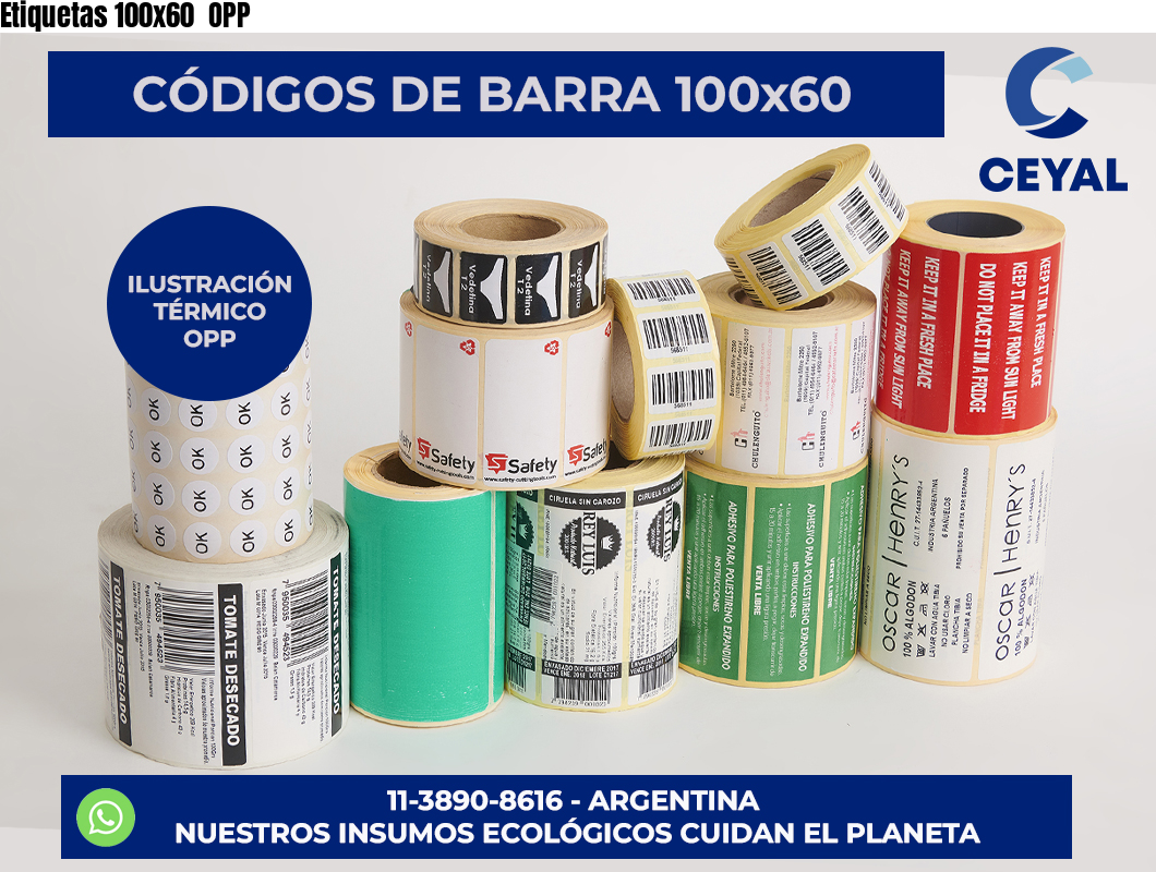 Etiquetas 100×60  OPP