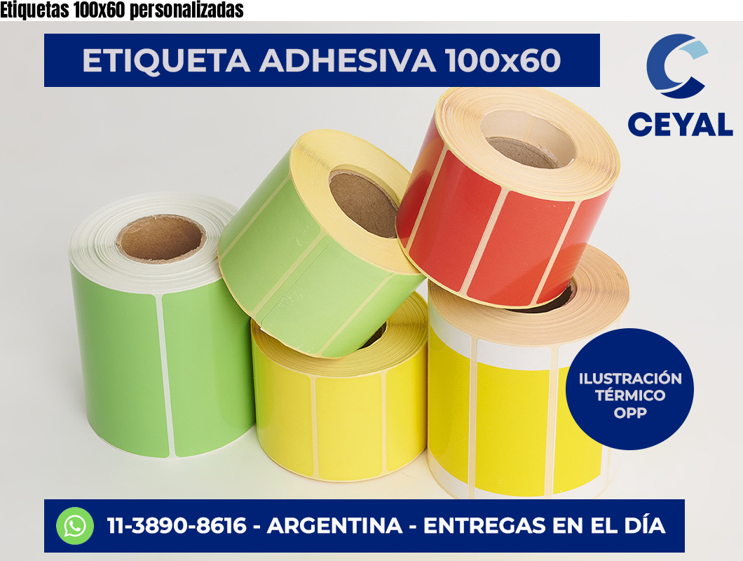 Etiquetas 100×60 personalizadas
