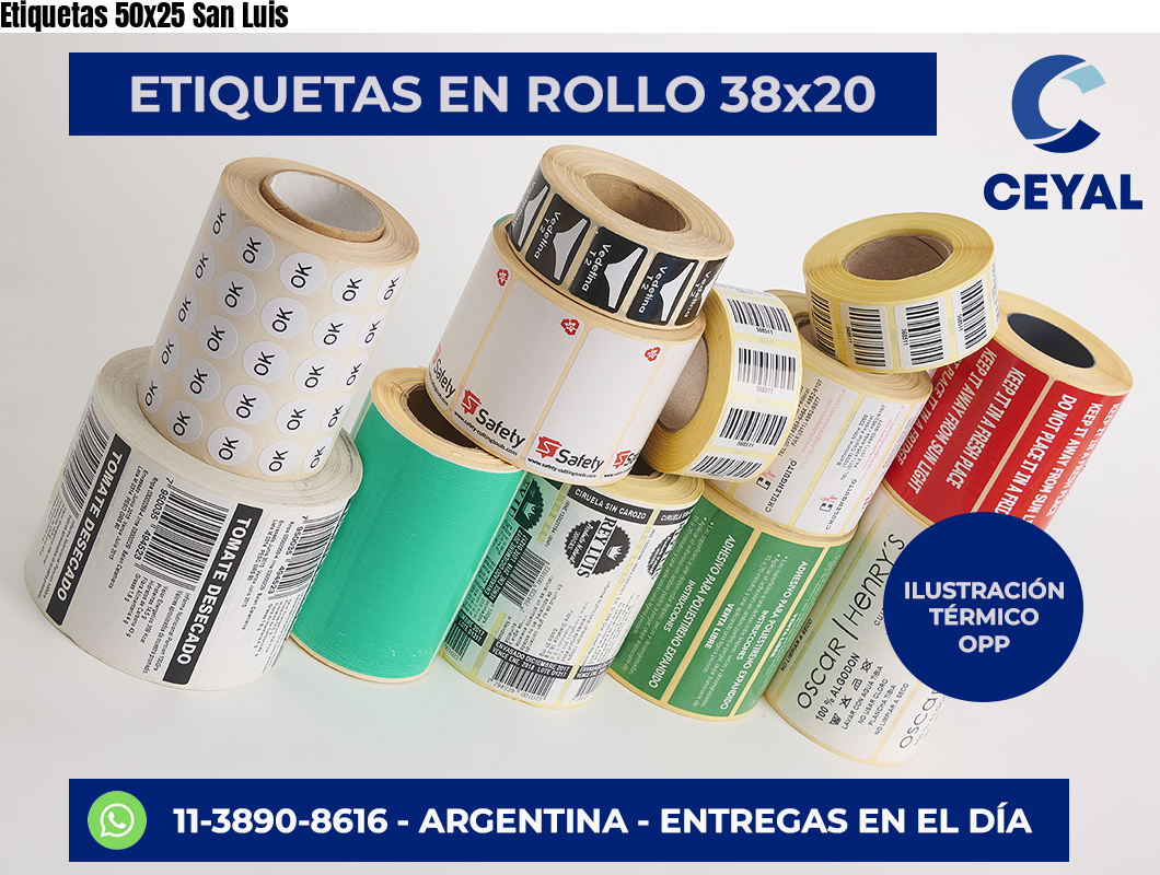 Etiquetas 50×25 San Luis