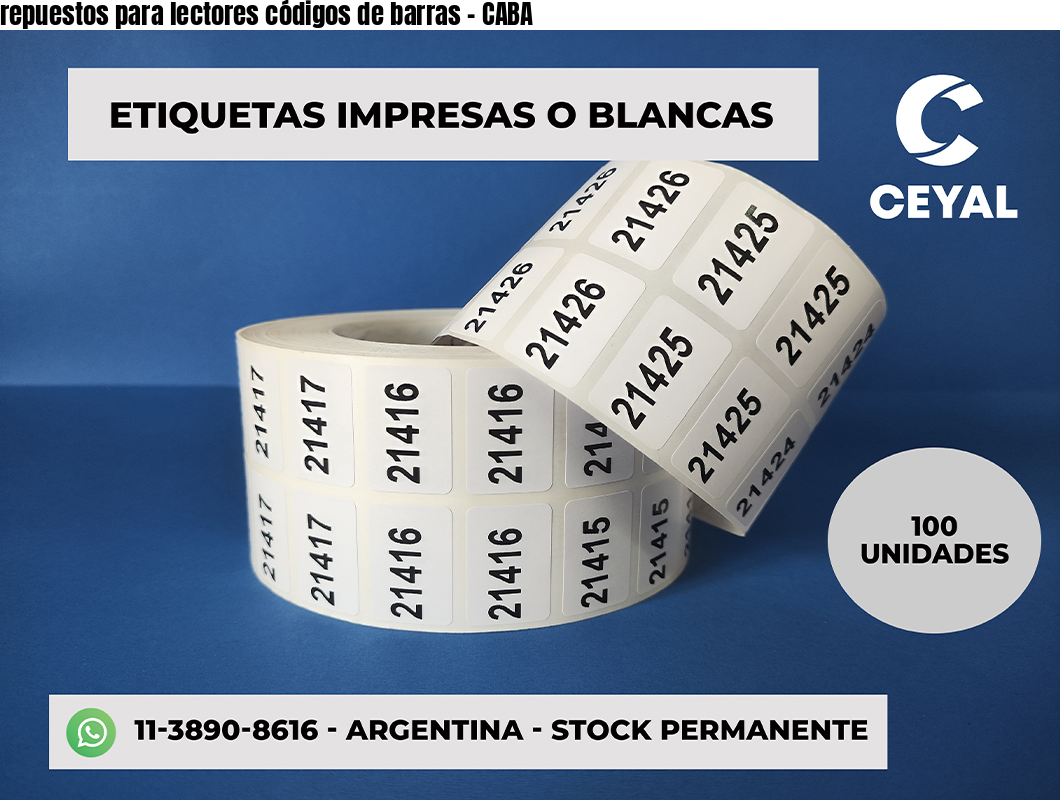 repuestos para lectores códigos de barras - CABA