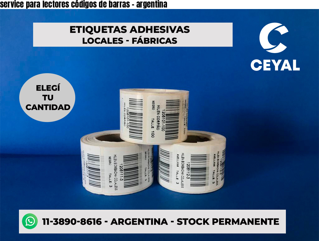 service para lectores códigos de barras - argentina