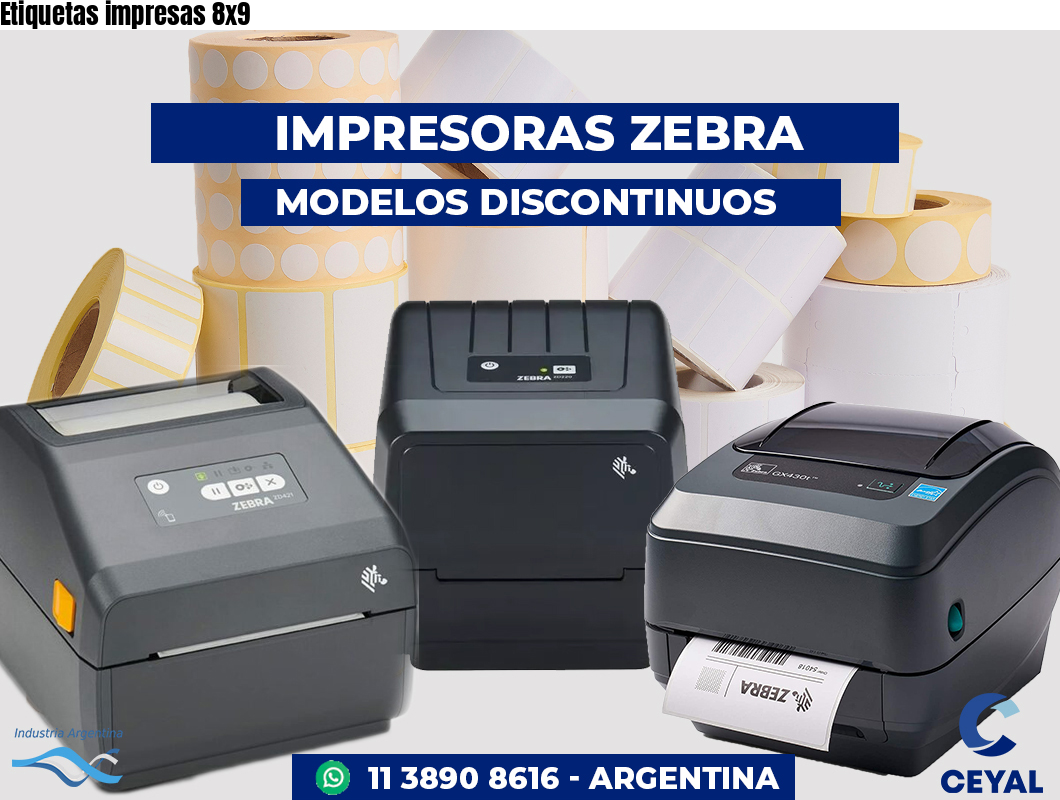 Etiquetas impresas 8x9