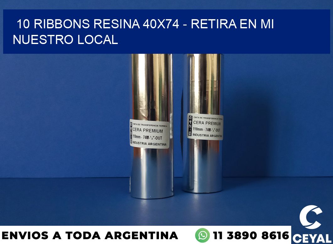 10 Ribbons resina 40×74 – retira en mi nuestro local