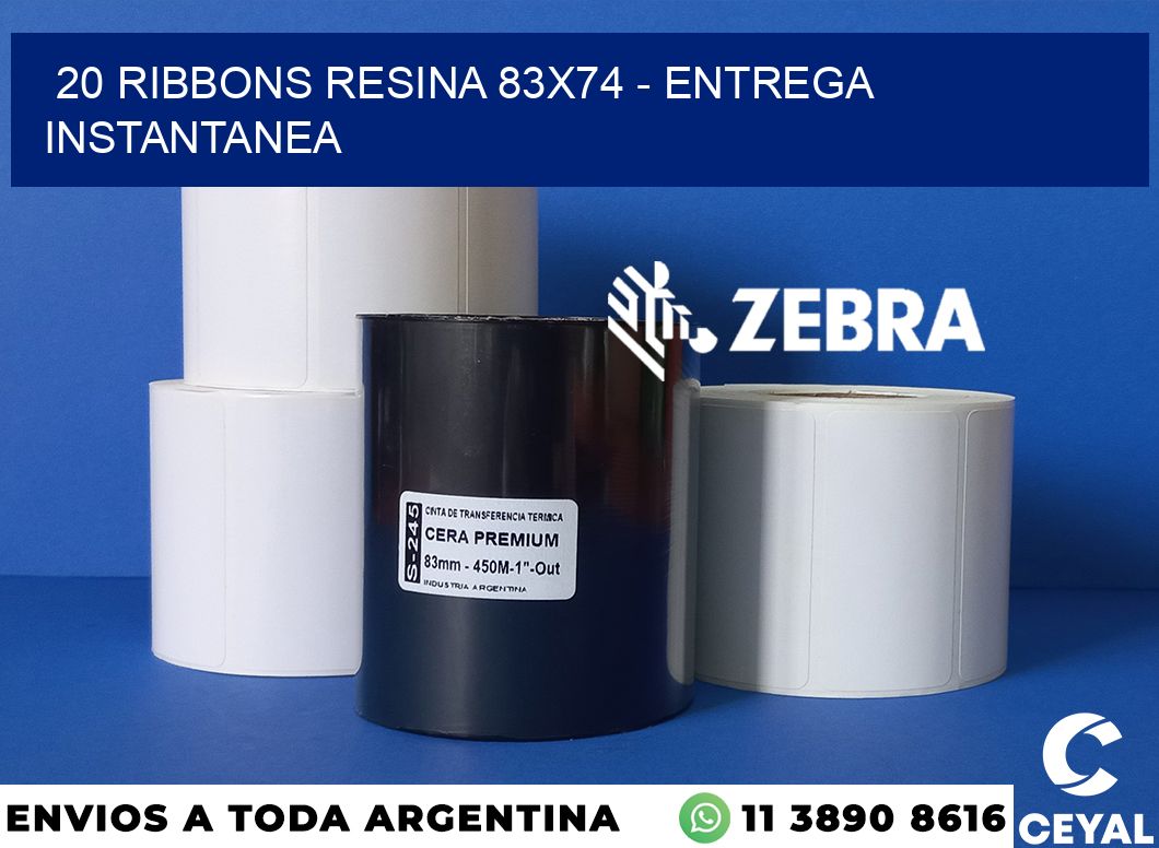 20 Ribbons resina 83x74 - entrega instantanea