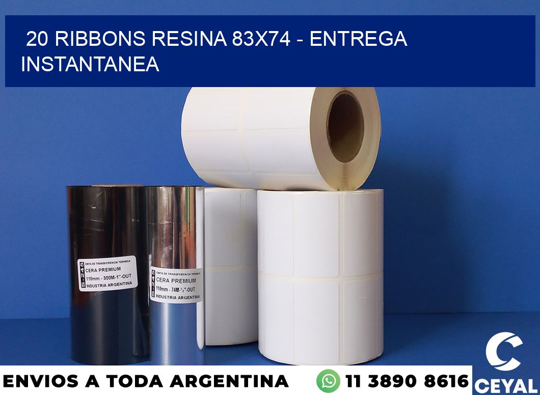 20 Ribbons resina 83×74 – entrega instantanea