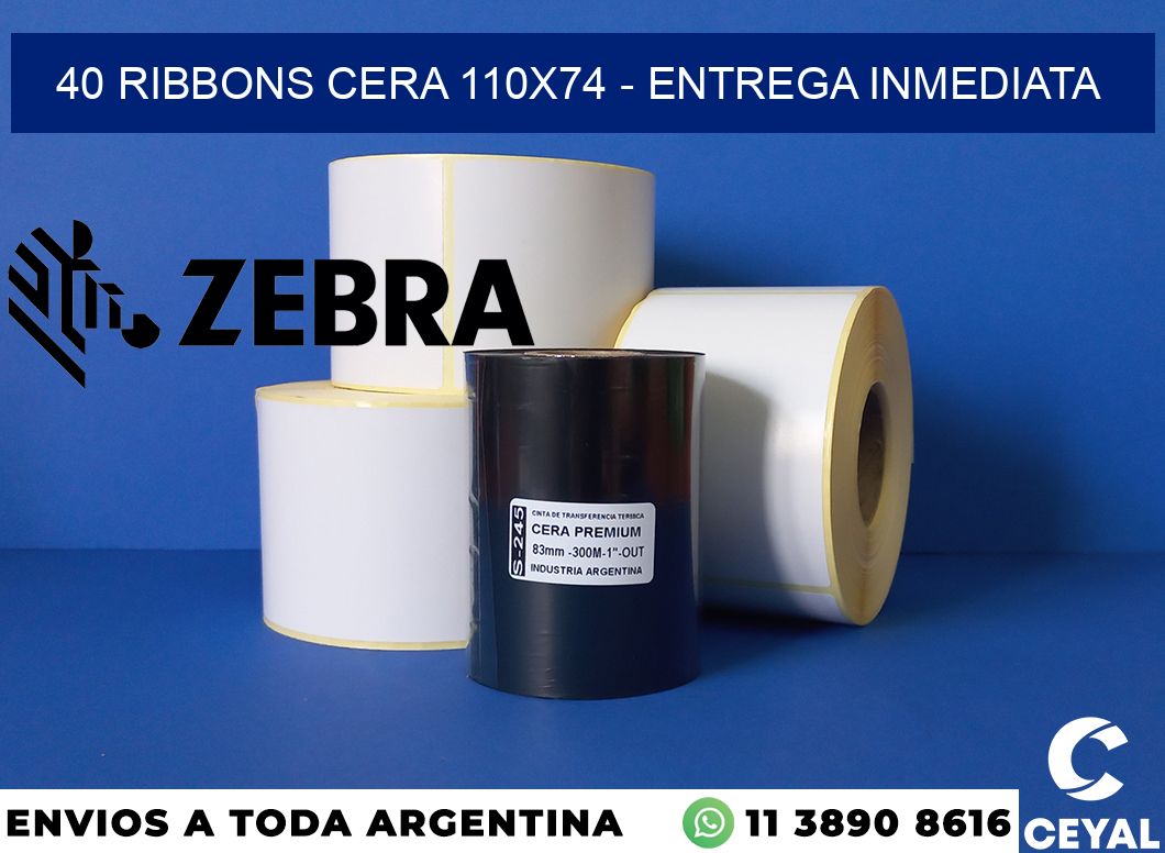 40 Ribbons cera 110x74 - Entrega inmediata