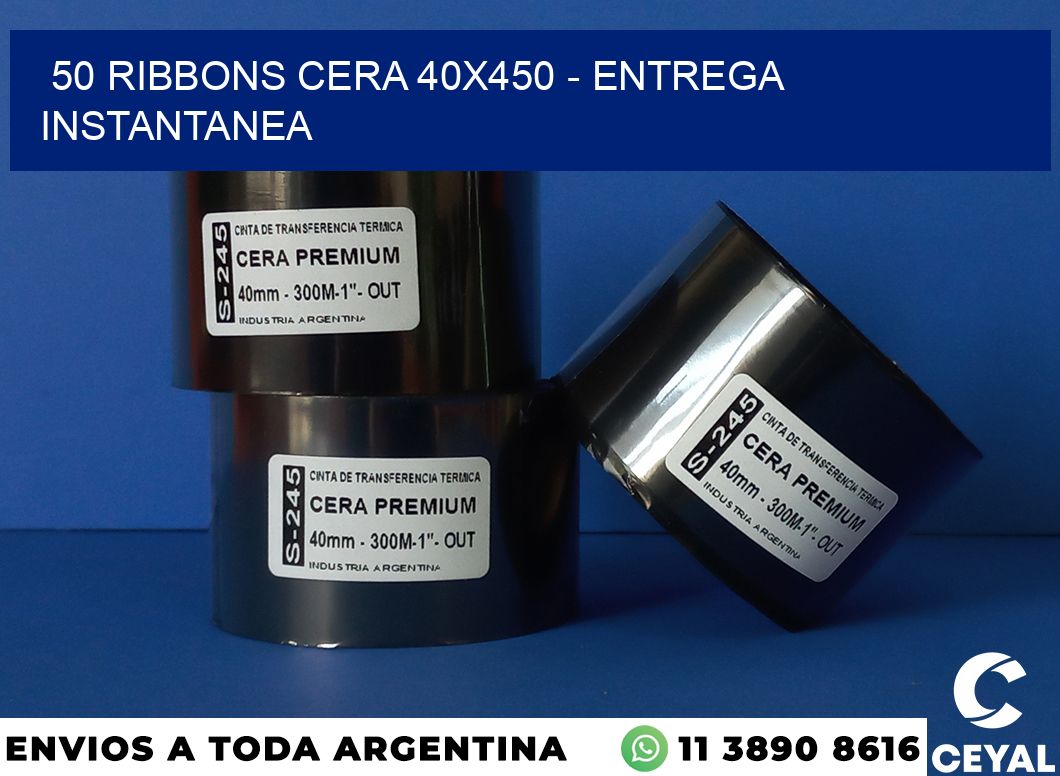 50 Ribbons cera 40×450 – entrega instantanea