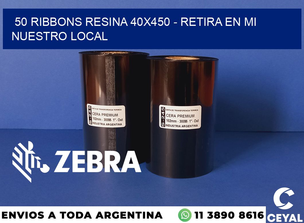 50 Ribbons resina 40x450 - retira en mi nuestro local