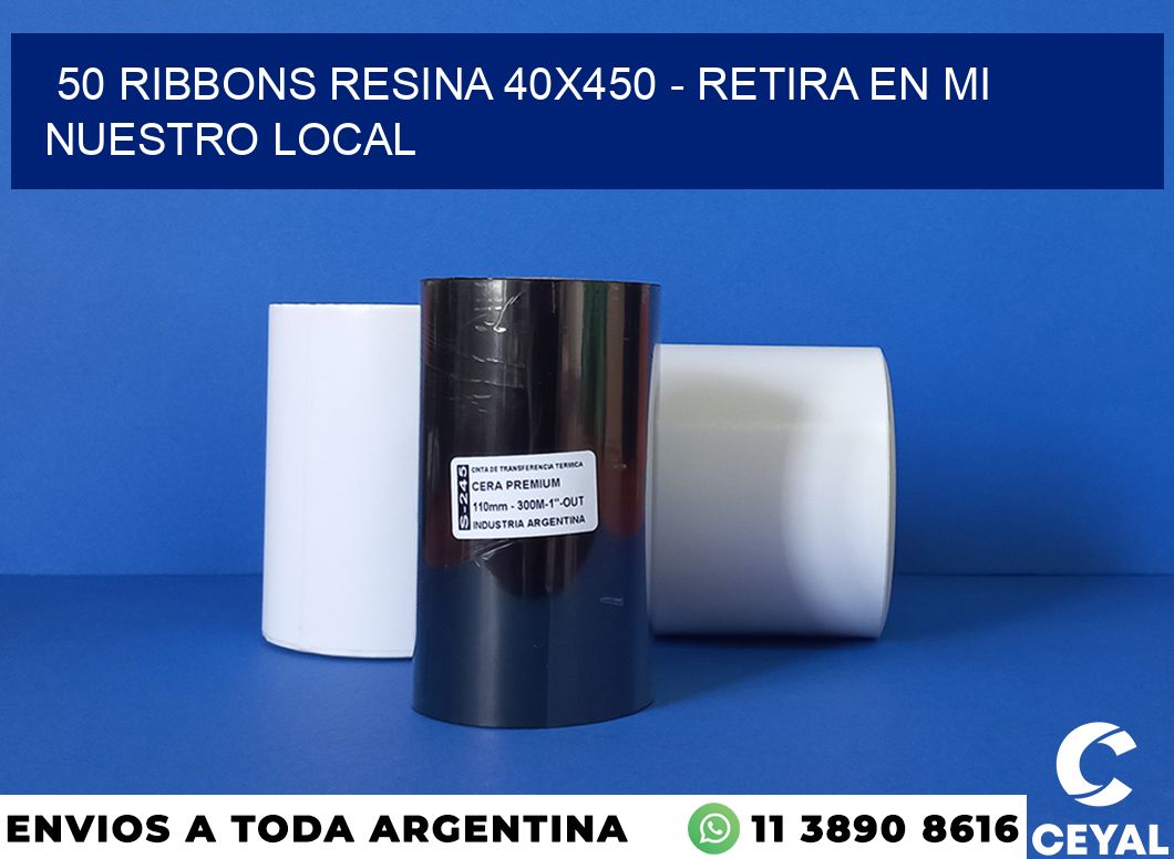 50 Ribbons resina 40×450 – retira en mi nuestro local