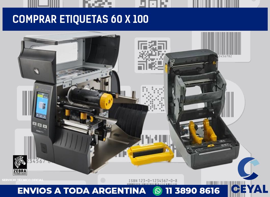 Comprar etiquetas 60 x 100