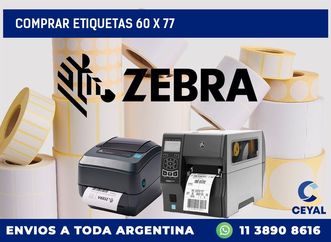 Comprar etiquetas 60 x 77