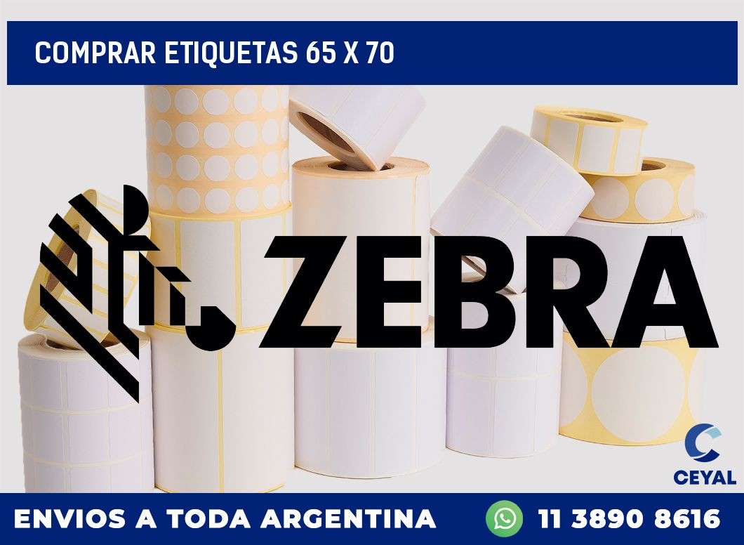 Comprar etiquetas 65 x 70