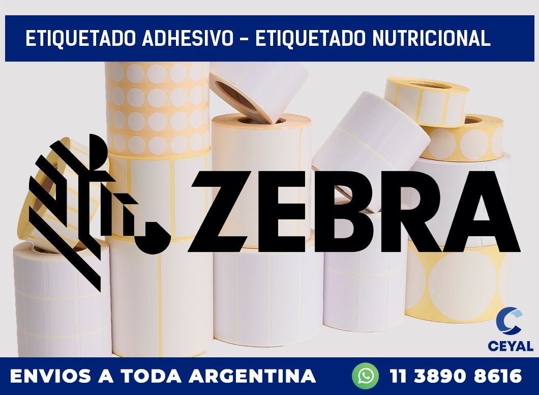 Etiquetado adhesivo – Etiquetado Nutricional