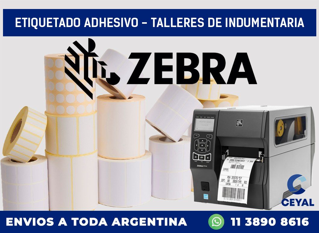 Etiquetado adhesivo – Talleres de indumentaria