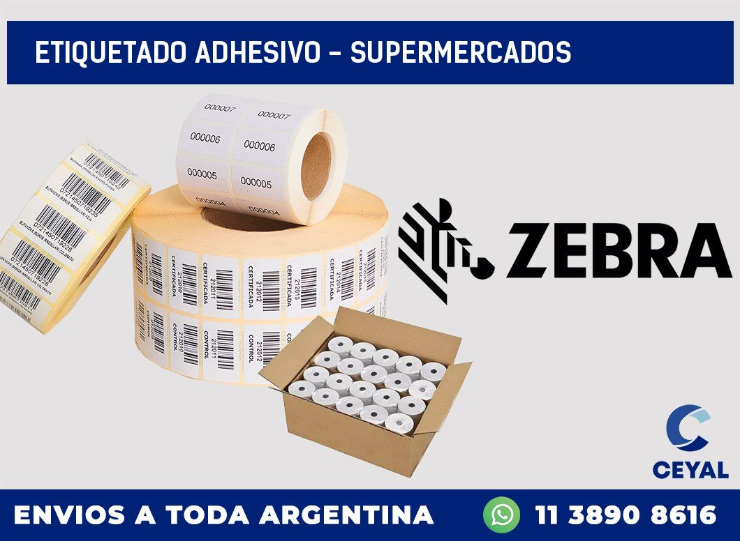 Etiquetado adhesivo - supermercados