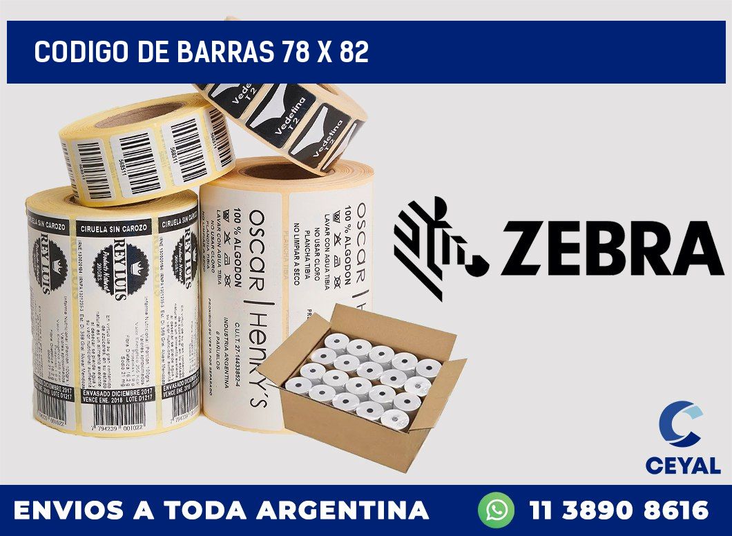 codigo de barras 78 x 82