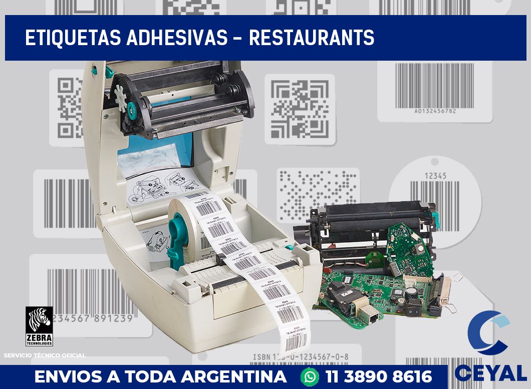 etiquetas adhesivas - Restaurants