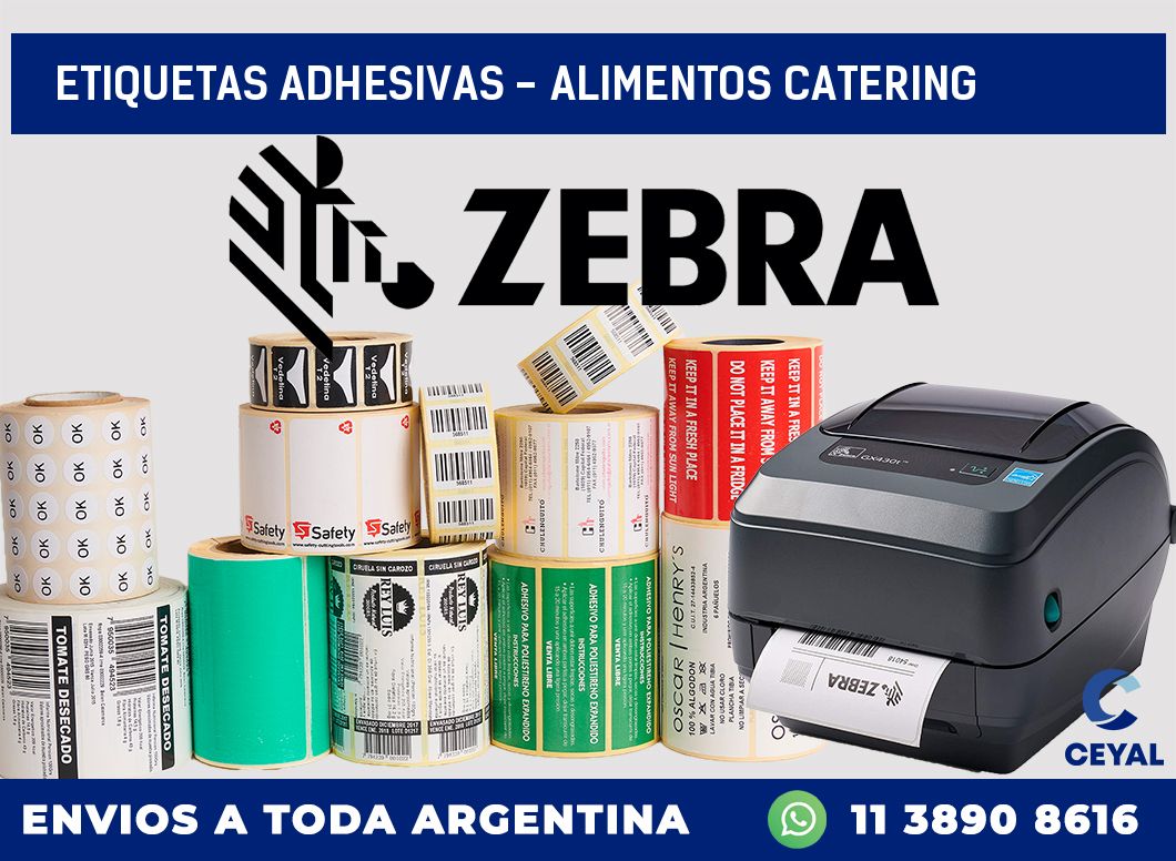 etiquetas adhesivas - alimentos catering