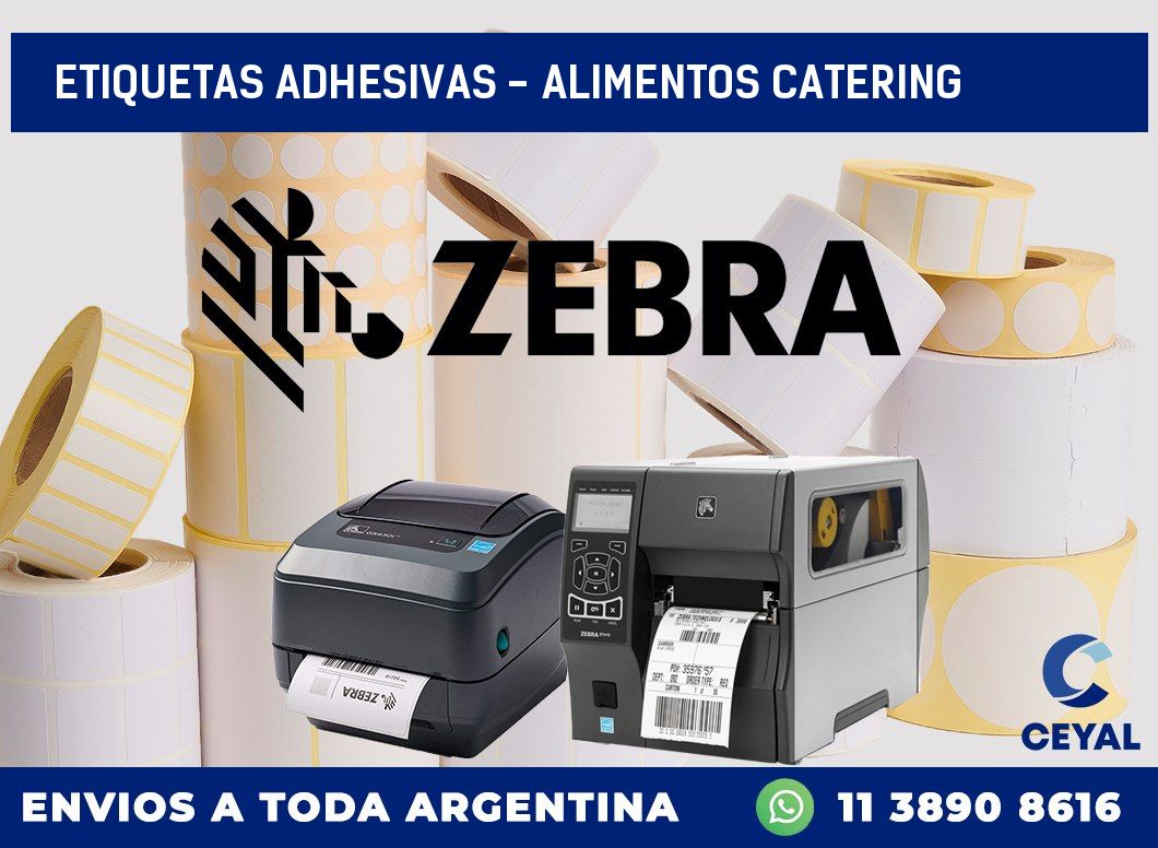 etiquetas adhesivas – alimentos catering