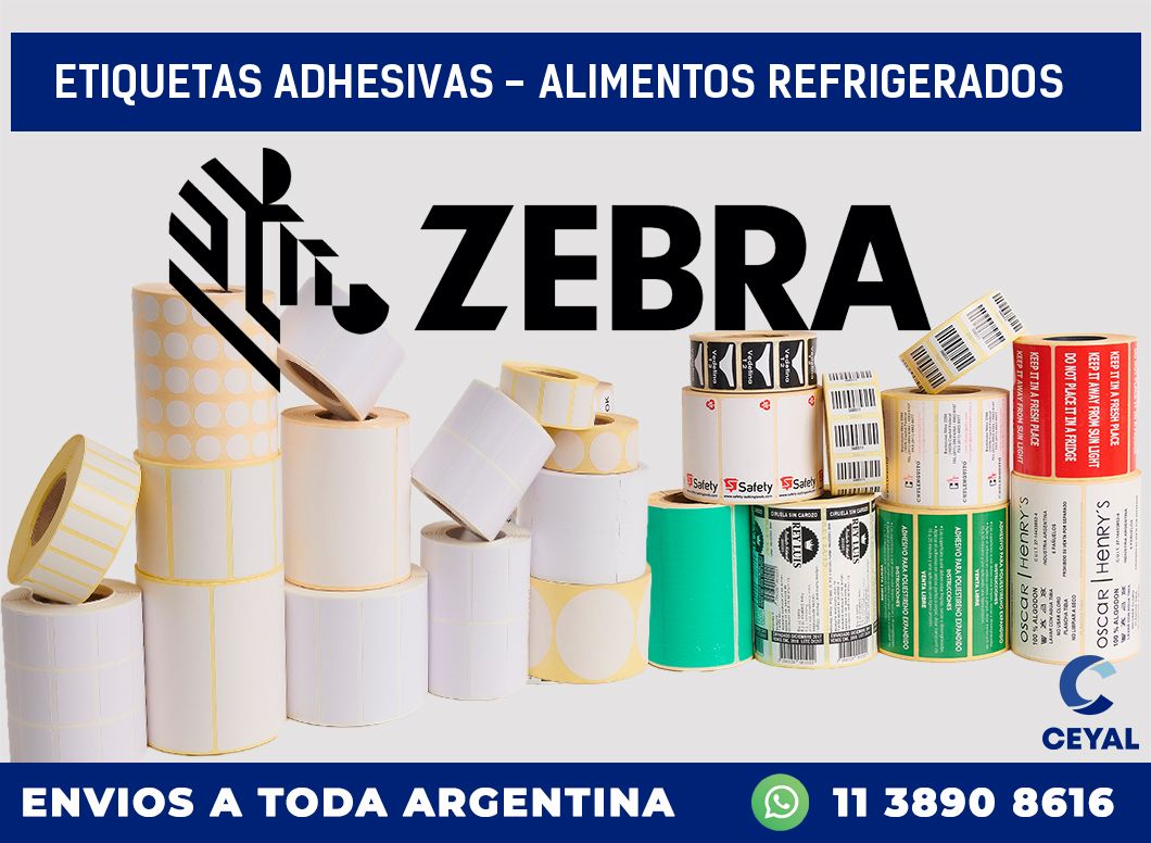 etiquetas adhesivas - alimentos refrigerados