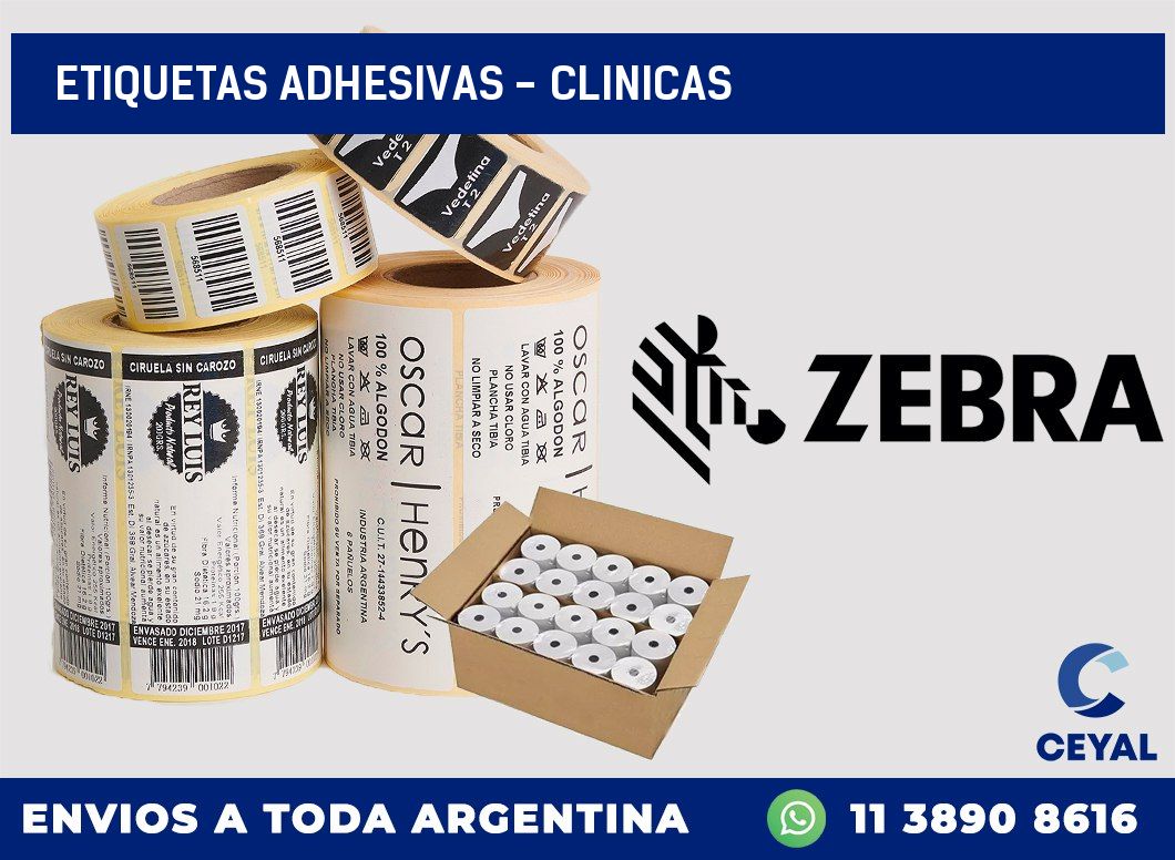 etiquetas adhesivas - clinicas